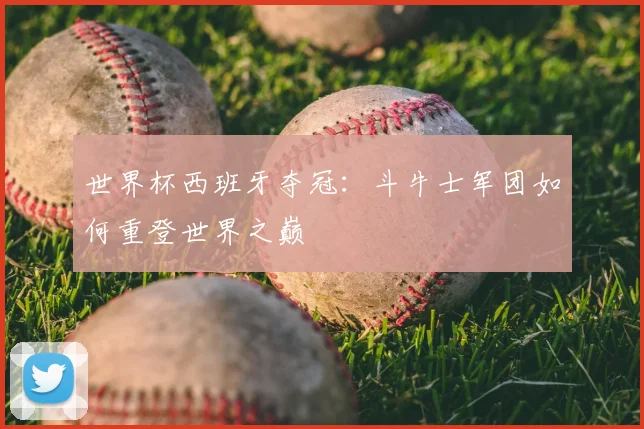 世界杯西班牙夺冠：斗牛士军团如何重登世界之巅