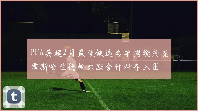PFA英超2月最佳候选名单揭晓约克雷斯哈兰德帕尔默舍什科齐入围