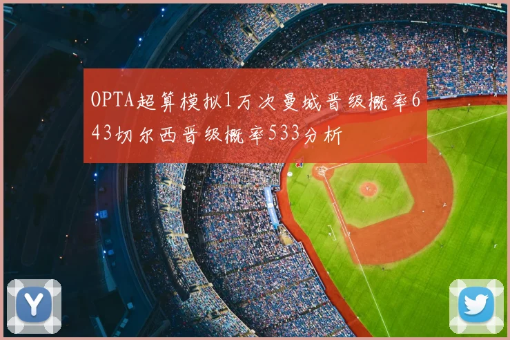 OPTA超算模拟1万次曼城晋级概率643切尔西晋级概率533分析