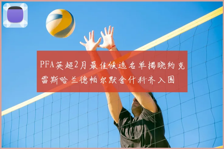PFA英超2月最佳候选名单揭晓约克雷斯哈兰德帕尔默舍什科齐入围
