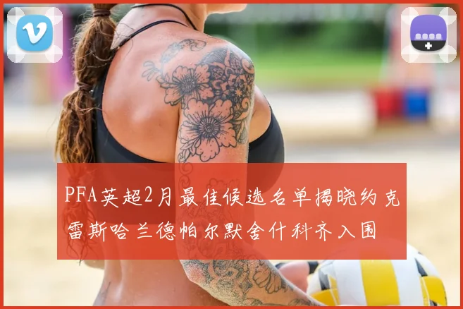 PFA英超2月最佳候选名单揭晓约克雷斯哈兰德帕尔默舍什科齐入围