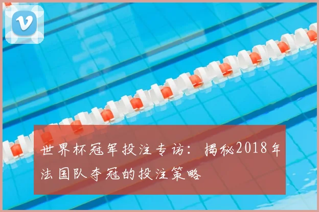 世界杯冠军投注专访：揭秘2018年法国队夺冠的投注策略